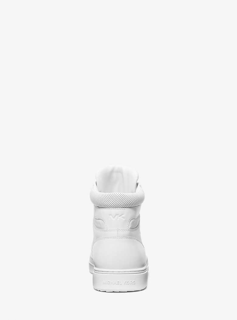 Michaelkors Barett Leather High-Top Branco | SN-MK28233