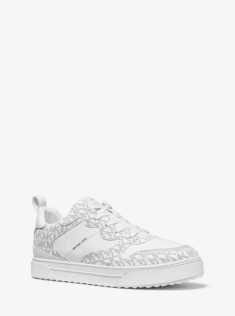 Michaelkors Baxter Logo and Leather Branco Pretas | SN-MK28229