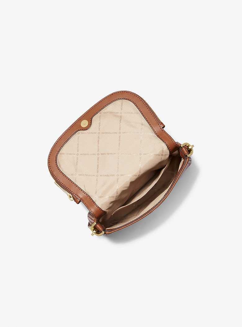 Michaelkors Bedford Small Pebbled Leather Marrom | SN-MK27228