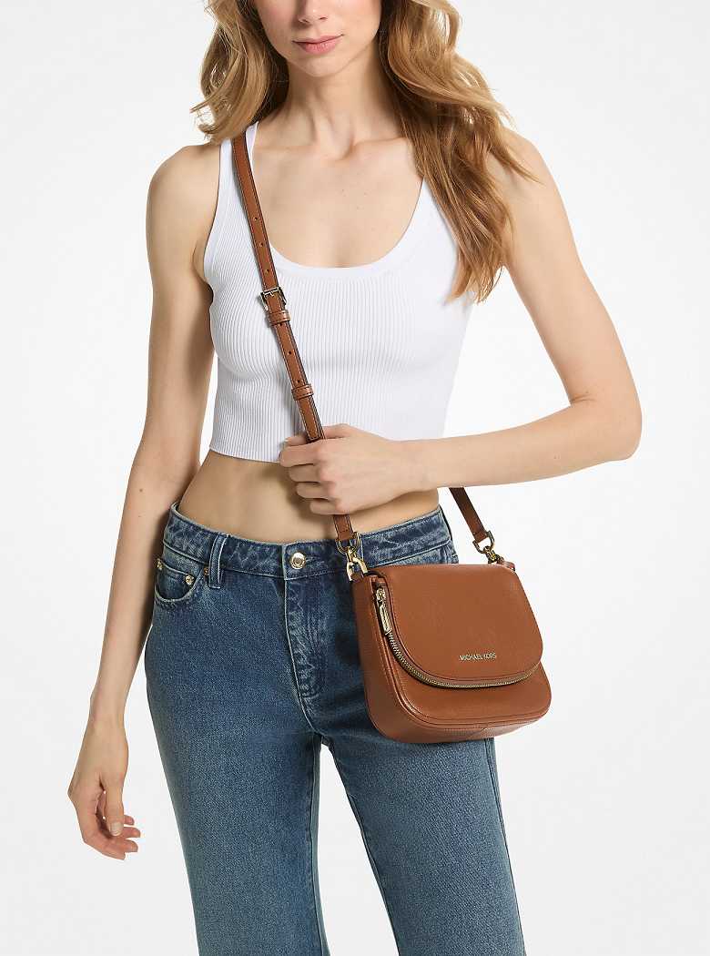 Michaelkors Bedford Small Pebbled Leather Marrom | SN-MK27228