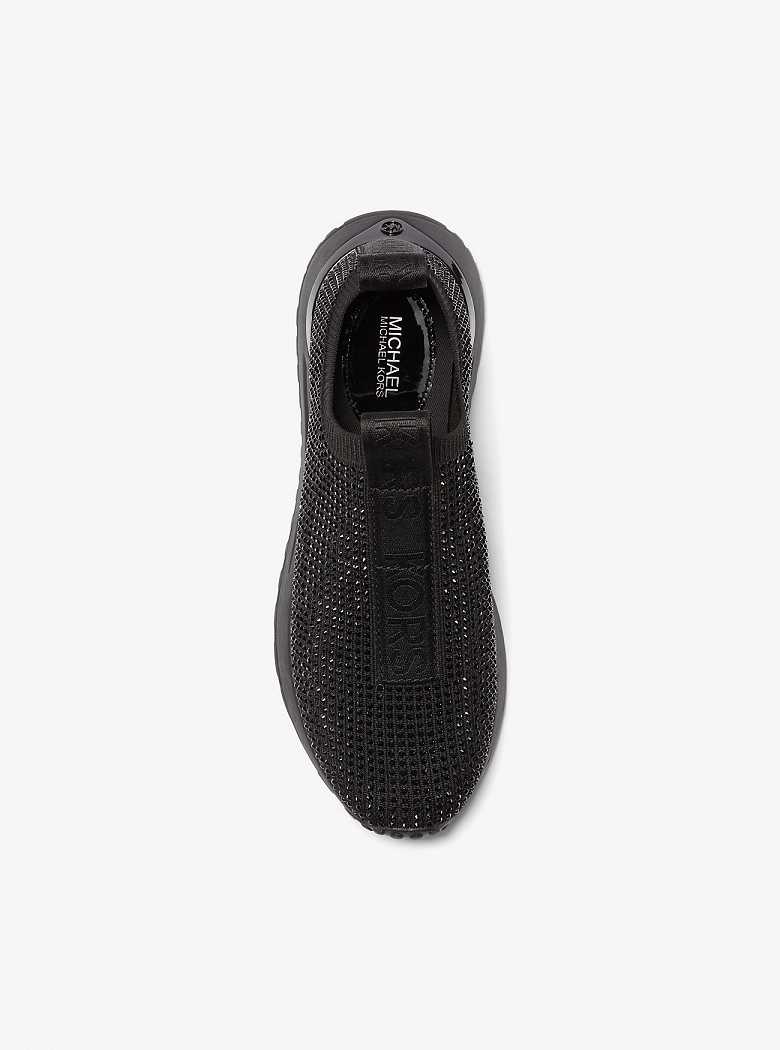 Michaelkors Bodie Embellished Stretch Knit Slip-On Pretas Pretas | SN-MK27469