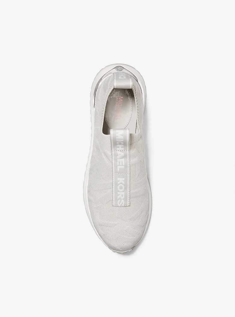 Michaelkors Bodie Logo Embossed Stretch Knit Slip-On Cinzentas | SN-MK27424