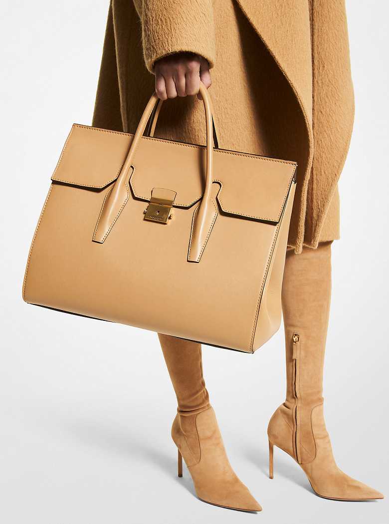 Michaelkors Campbell Leather Marrom | SN-MK27369