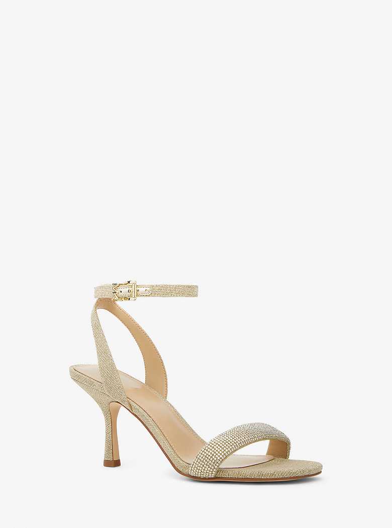 Michaelkors Carrie Embellished Glitter Chain-Mesh Douradas | SN-MK27563