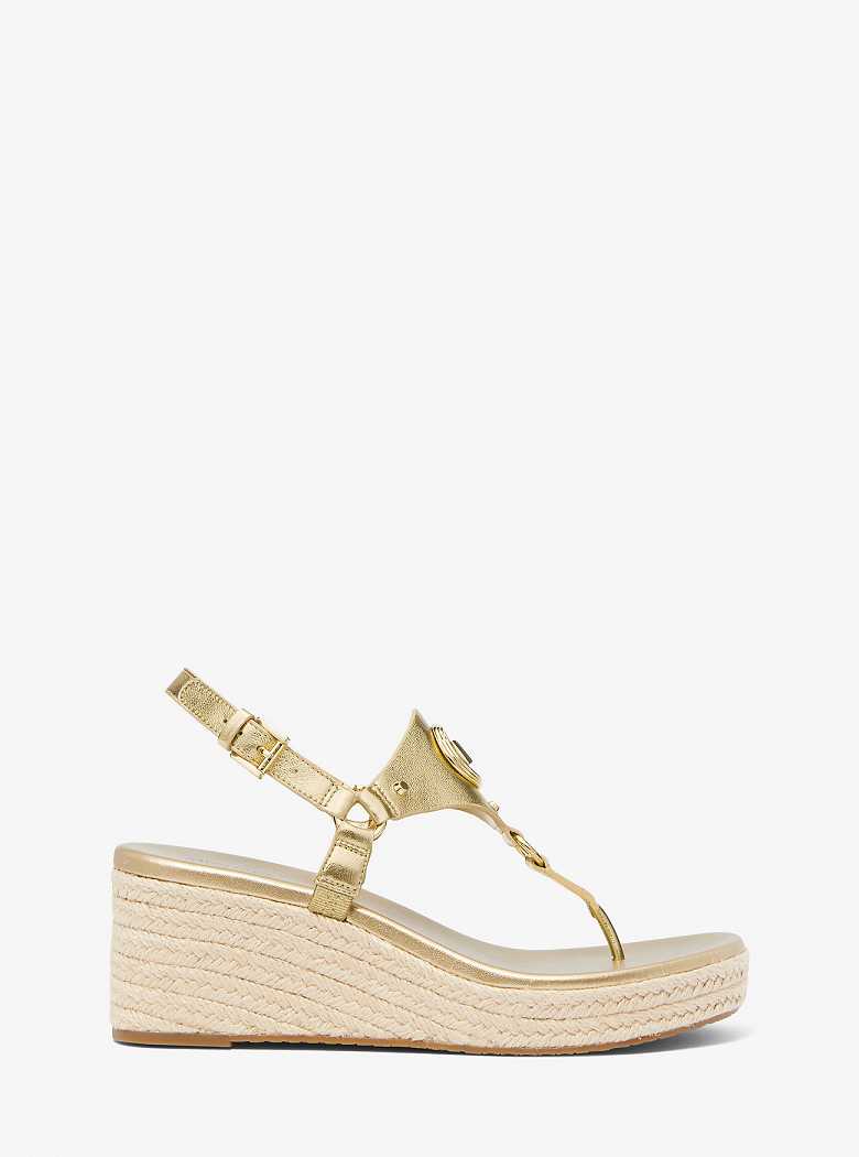 Michaelkors Casey Metallic Leather Douradas | SN-MK27538