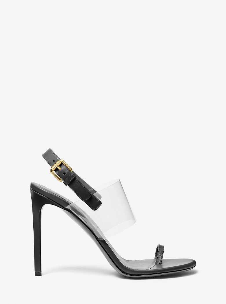 Michaelkors Catherine Leather and Vinyl Pretas | SN-MK27558