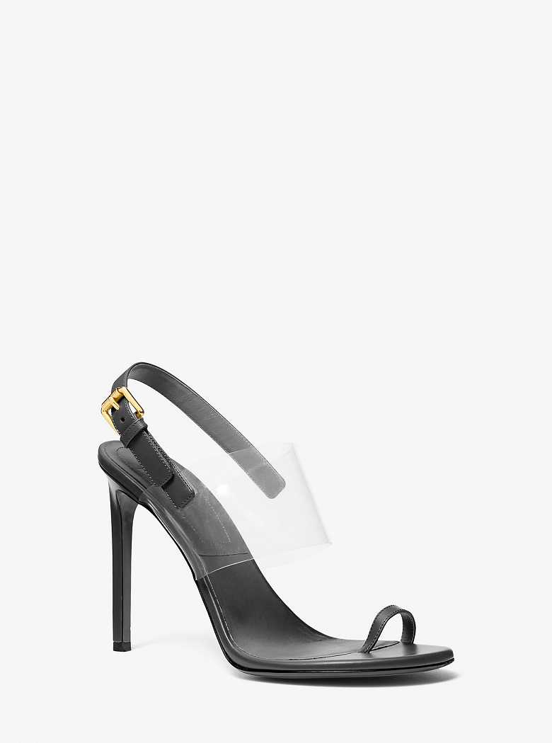 Michaelkors Catherine Leather and Vinyl Pretas | SN-MK27558