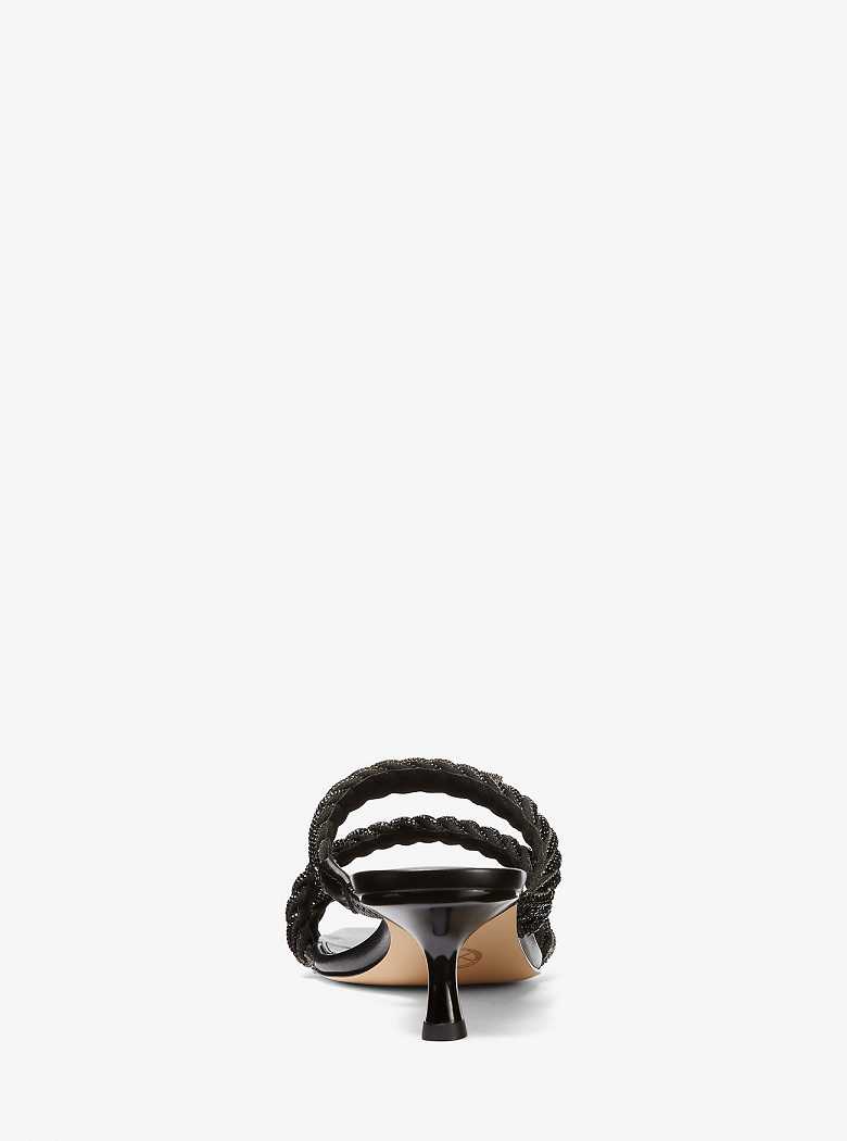 Michaelkors Celia Embellished Kitten Pretas | SN-MK27489