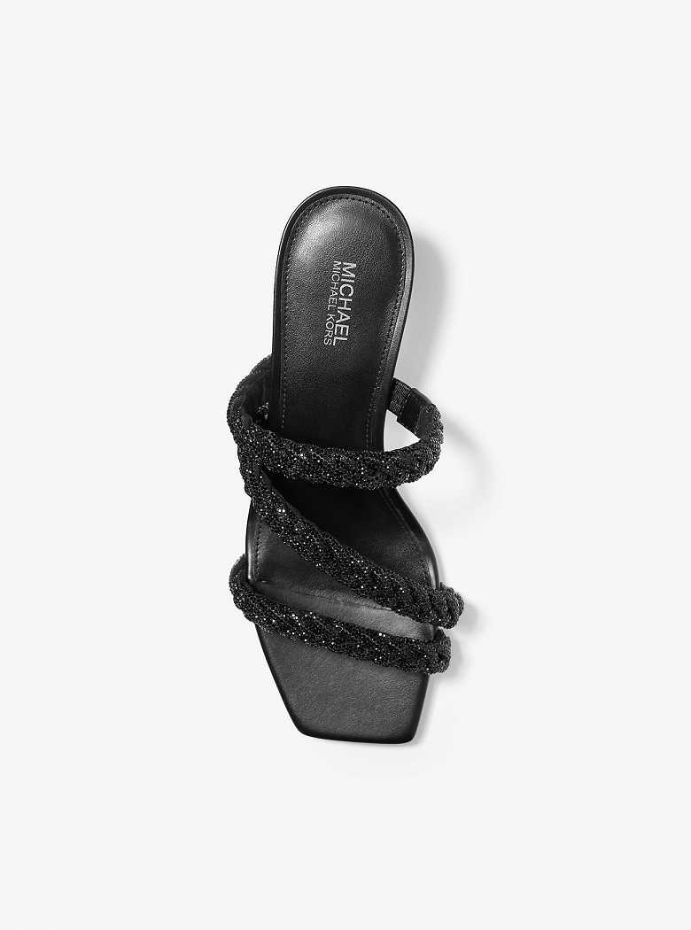 Michaelkors Celia Embellished Kitten Pretas | SN-MK27489