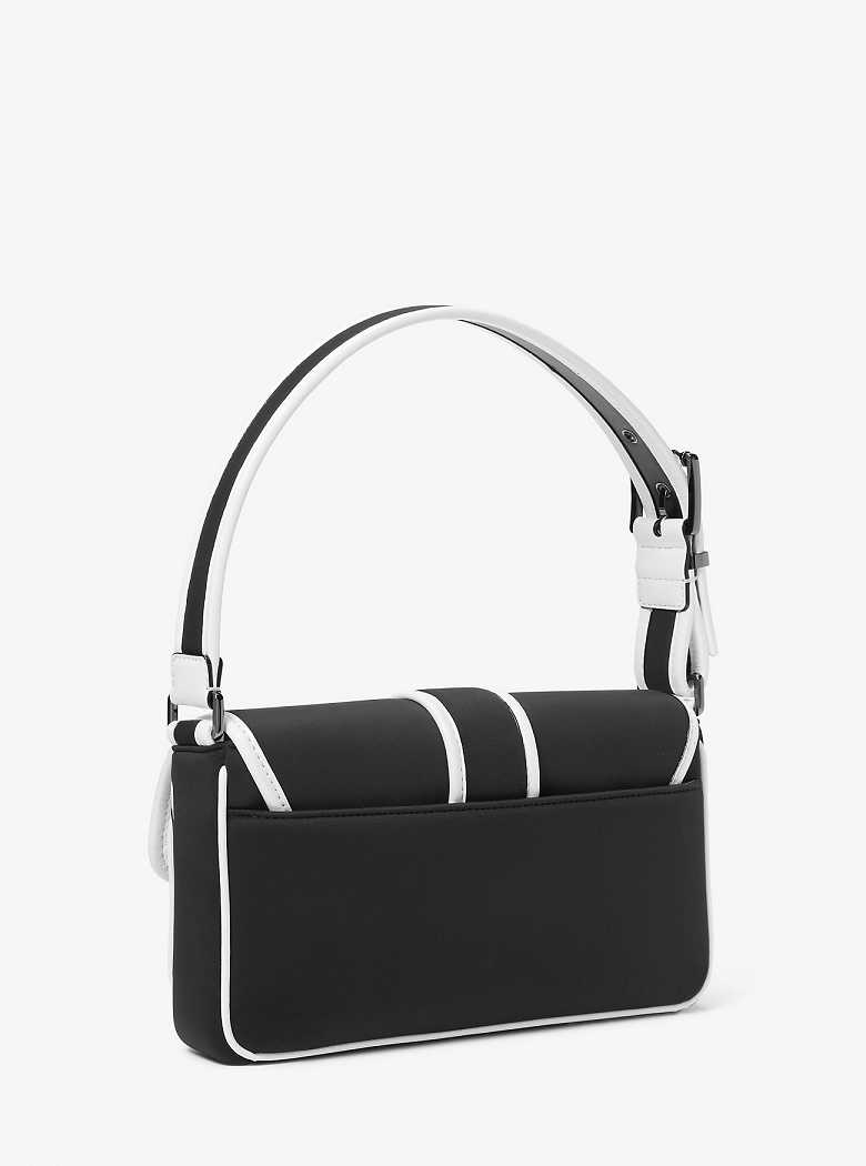 Michaelkors Colby Medium Two-Tone Neoprene Pretas Branco | SN-MK26961