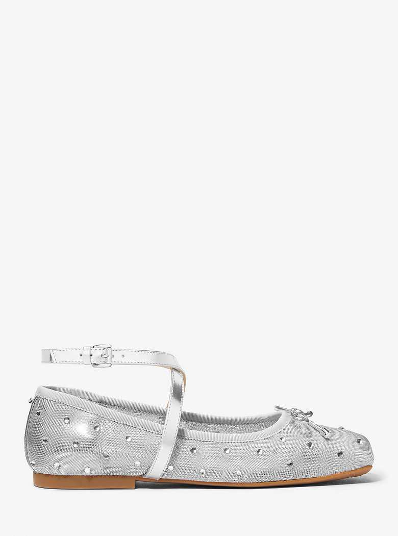 Michaelkors Collette Embellished Mesh Prateadas | SN-MK27696