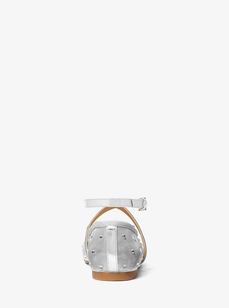 Michaelkors Collette Embellished Mesh Prateadas | SN-MK27696
