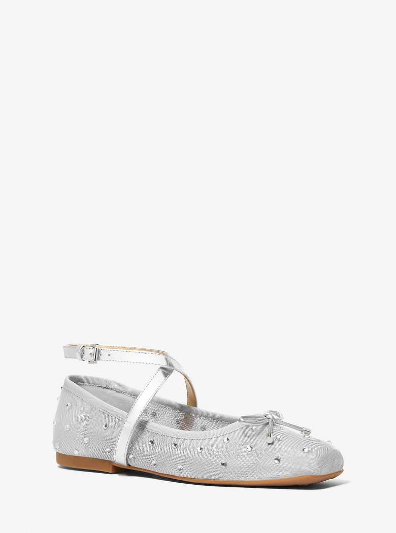 Michaelkors Collette Embellished Mesh Prateadas | SN-MK27696