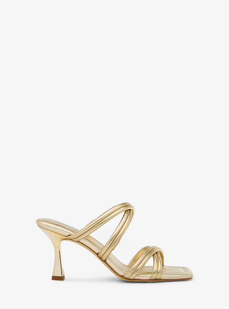 Michaelkors Corrine Metallic Leather Douradas | SN-MK27551