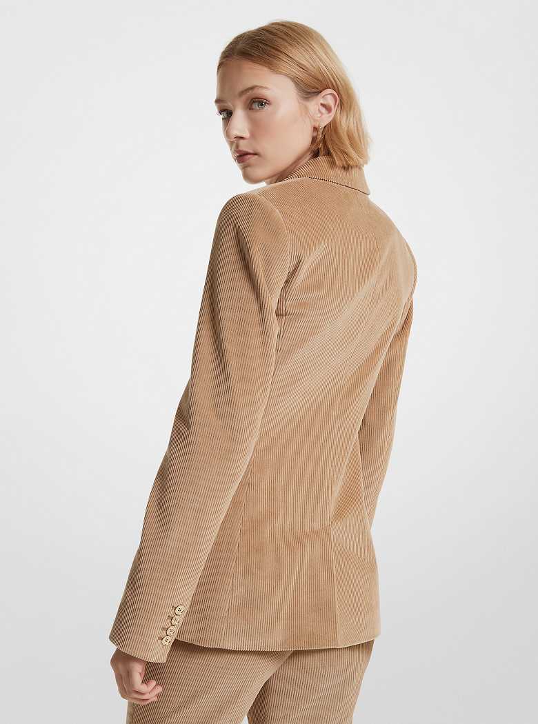 Michaelkors Cotton Corduroy Marrom Escuro | SN-MK26618