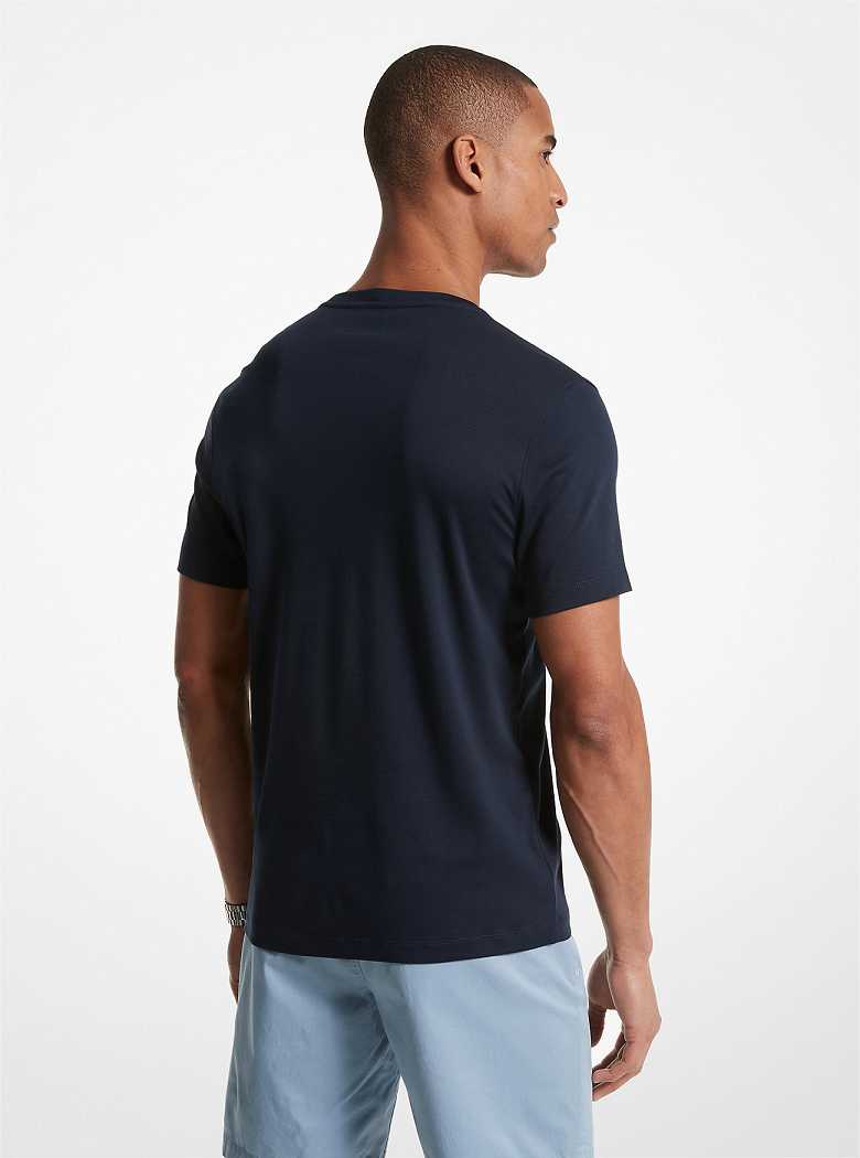 Michaelkors Cotton Crewneck Azuis | SN-MK27933