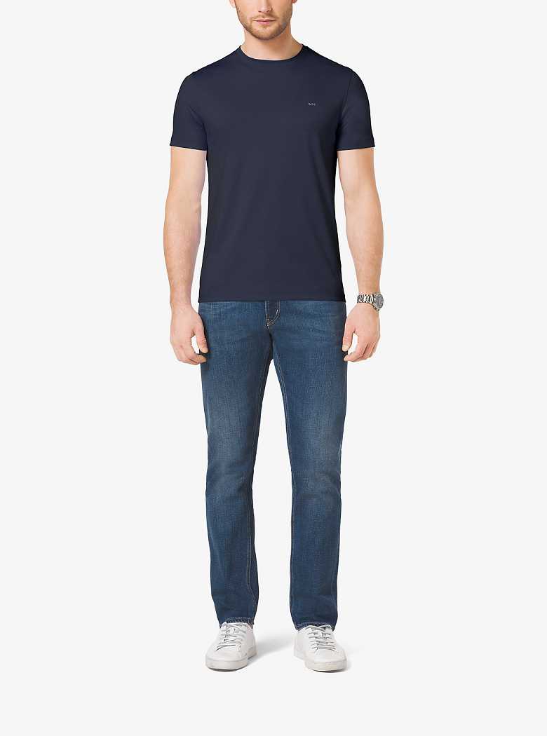 Michaelkors Cotton Crewneck Azuis | SN-MK27933