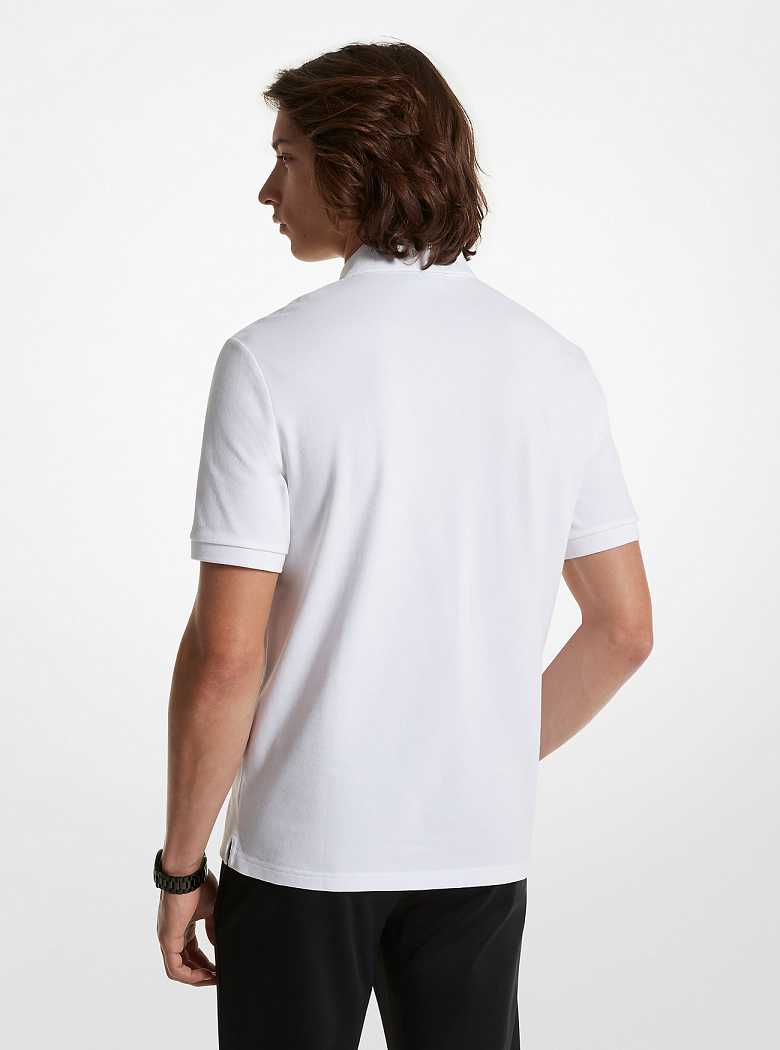 Michaelkors Cotton Half-Zip Branco | SN-MK27932