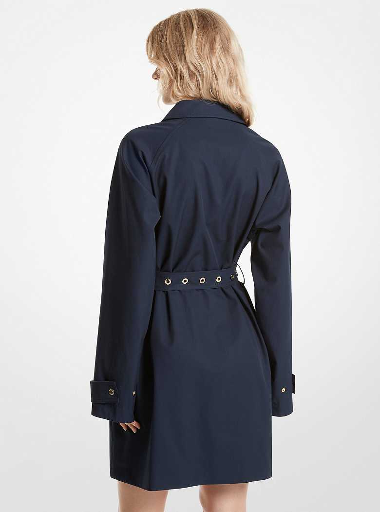 Michaelkors Cotton Twill Trench Azuis | SN-MK26628
