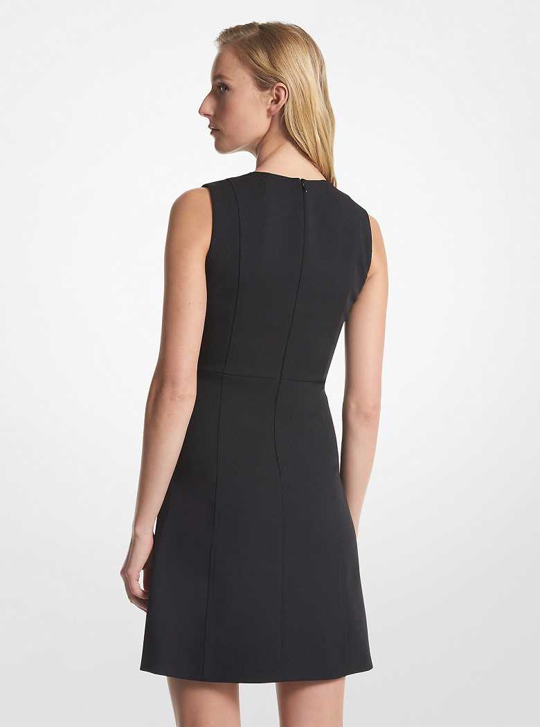 Michaelkors Cutout Stretch Crepe Mini Pretas | SN-MK26743