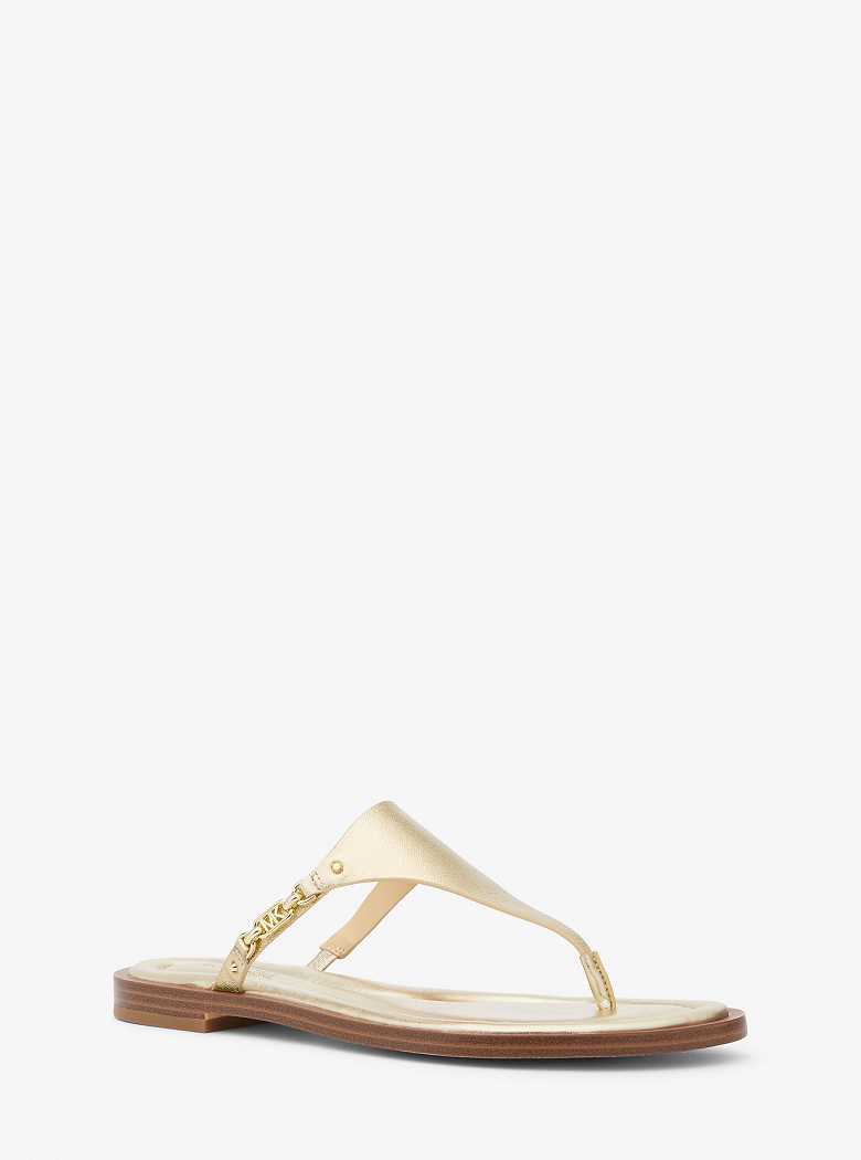 Michaelkors Daniella Metallic Leather Douradas | SN-MK27668