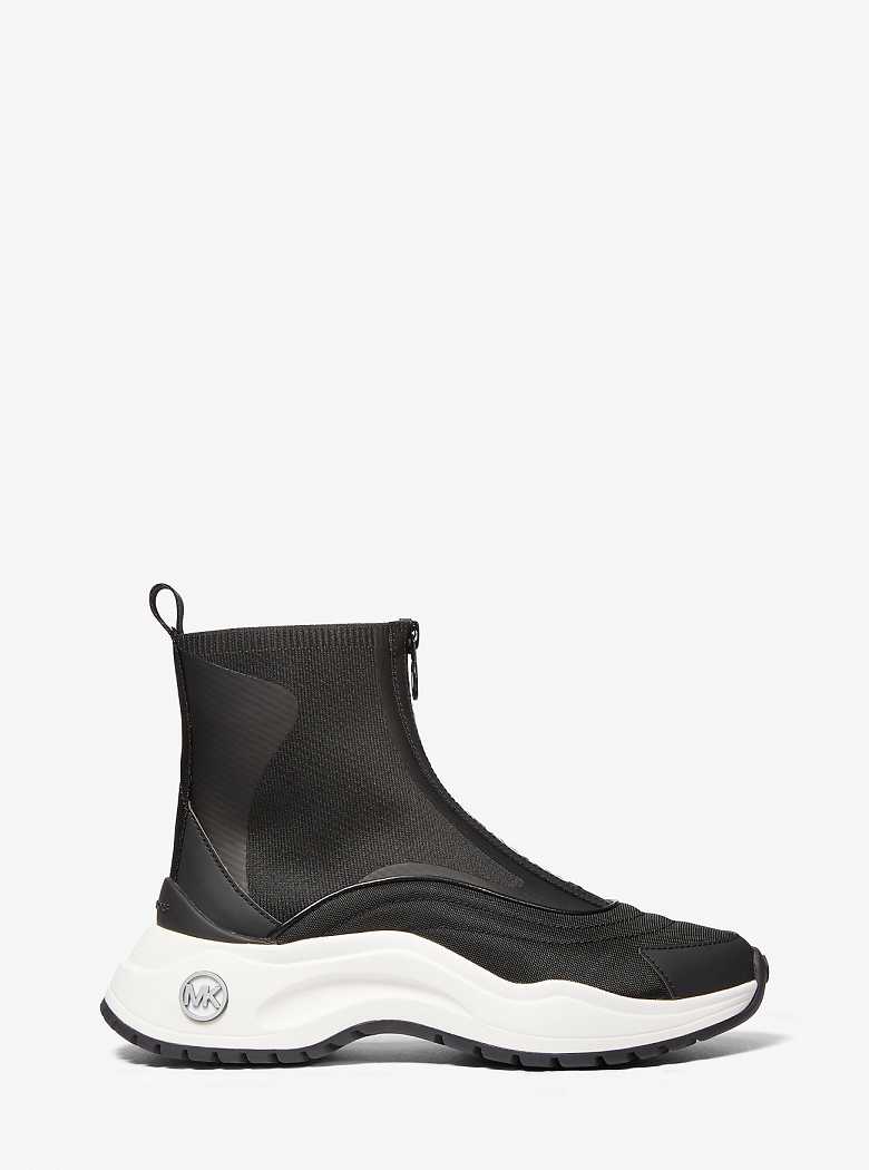 Michaelkors Dara Canvas and Stretch Knit Pretas | SN-MK27484