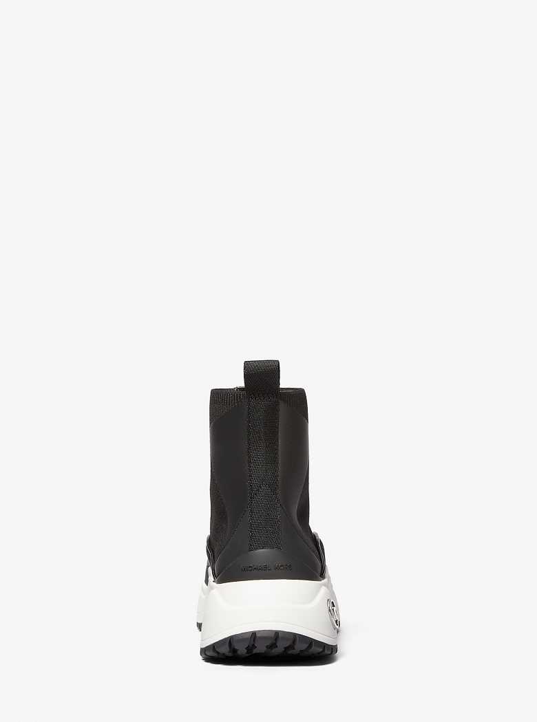 Michaelkors Dara Canvas and Stretch Knit Pretas | SN-MK27484