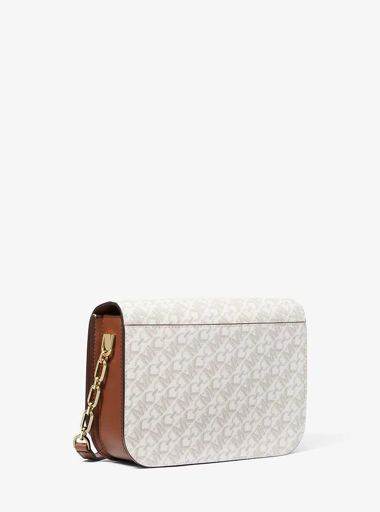 Michaelkors Delancey Medium Empire Signature Logo Luz Amarelas | SN-MK27173