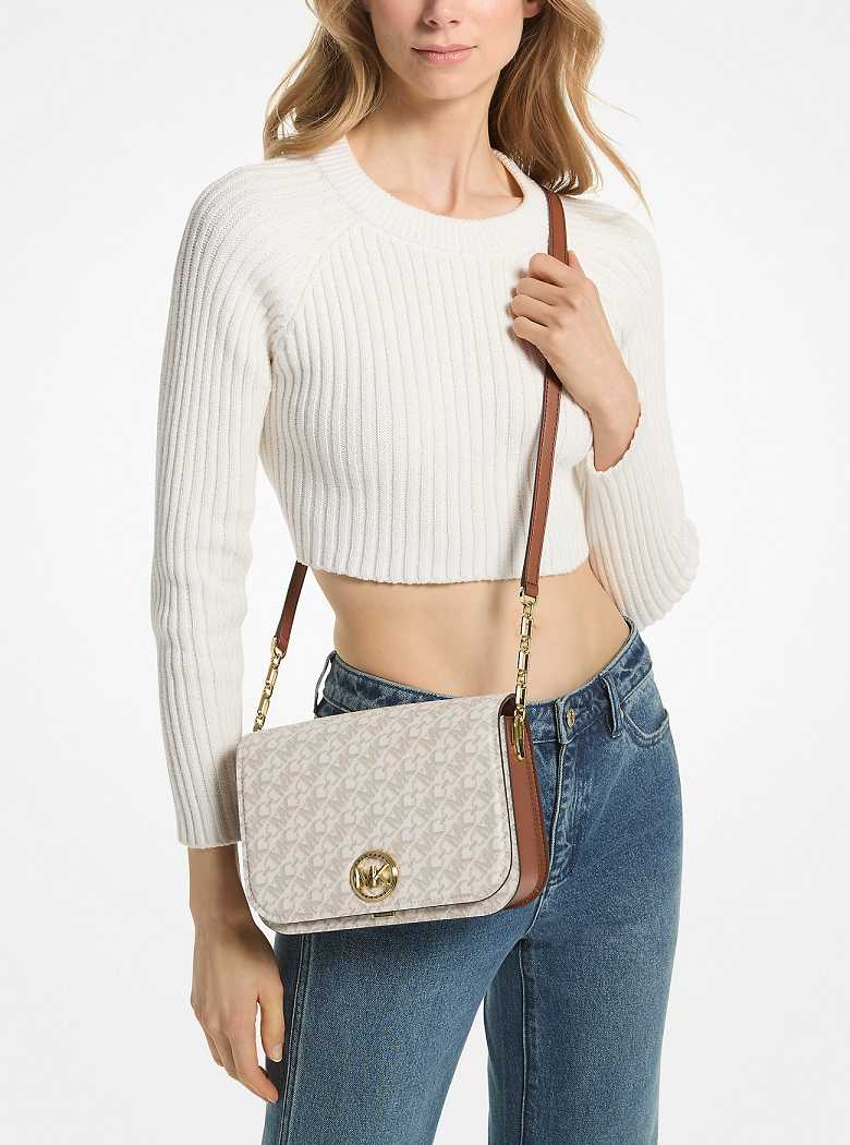 Michaelkors Delancey Medium Empire Signature Logo Luz Amarelas | SN-MK27173