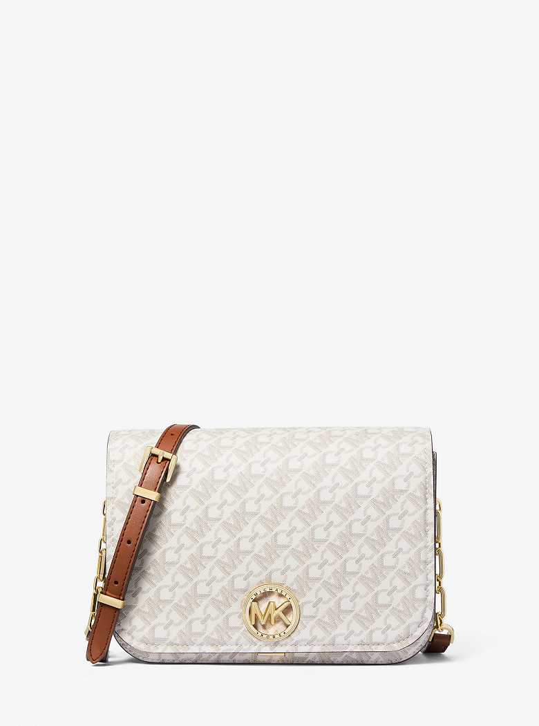 Michaelkors Delancey Medium Empire Signature Logo Luz Amarelas | SN-MK27173