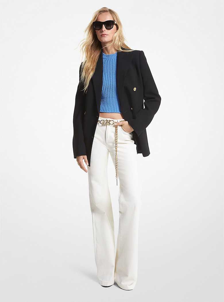 Michaelkors Denim Belted Flared Bege | SN-MK26544