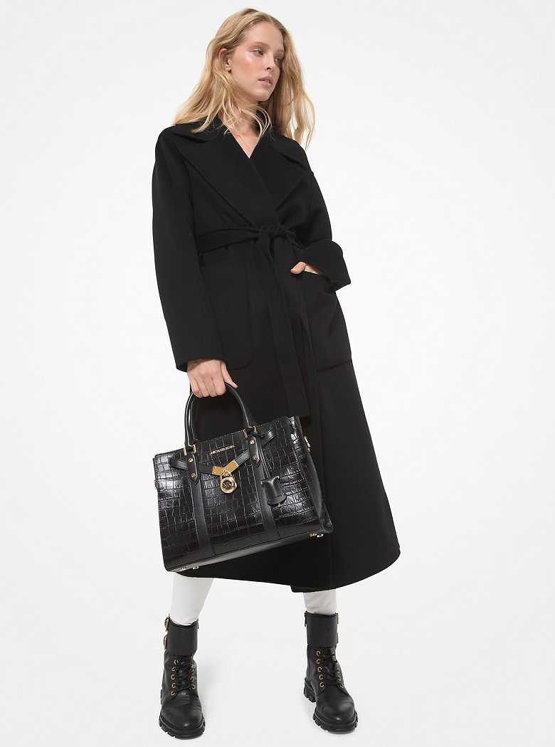 Michaelkors Double Face Wool Blend Pretas | SN-MK26589