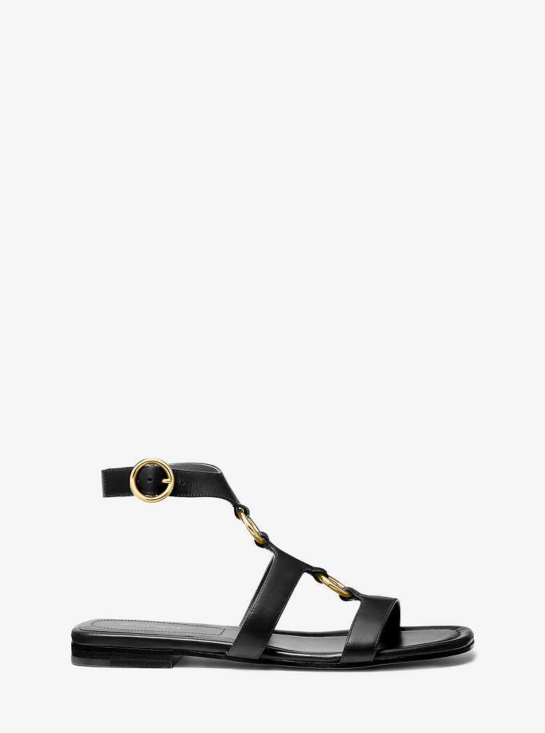 Michaelkors Dusty Ring Leather Pretas | SN-MK27699