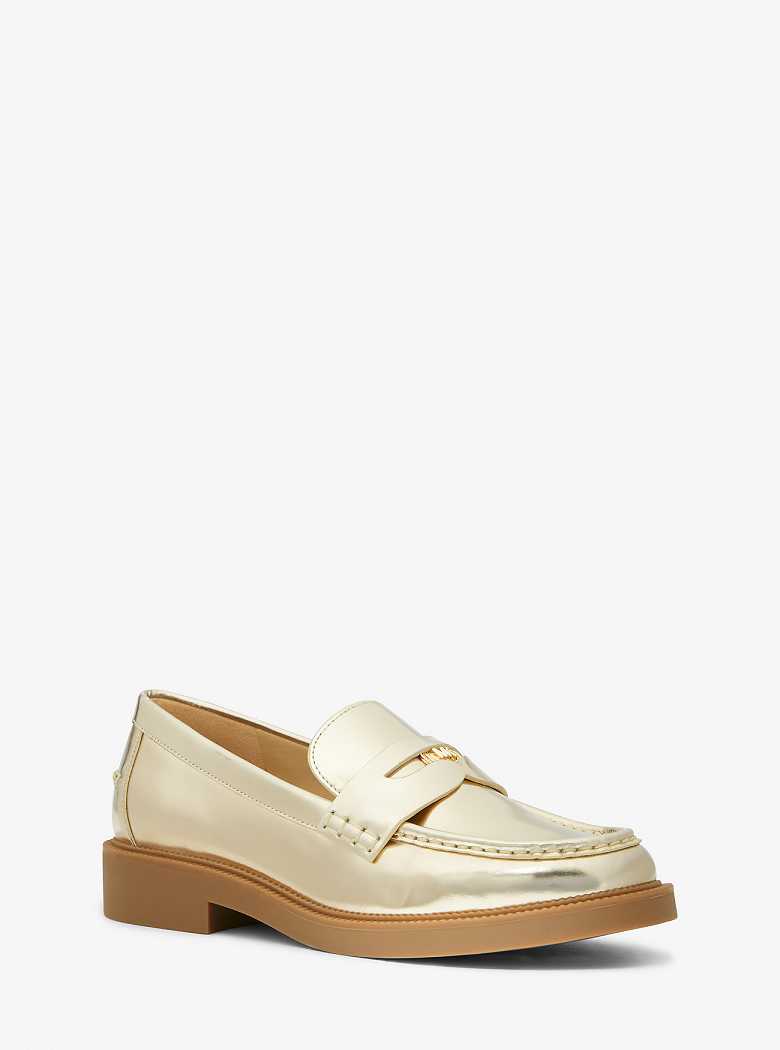 Michaelkors Eden Metallic Leather Douradas | SN-MK27664
