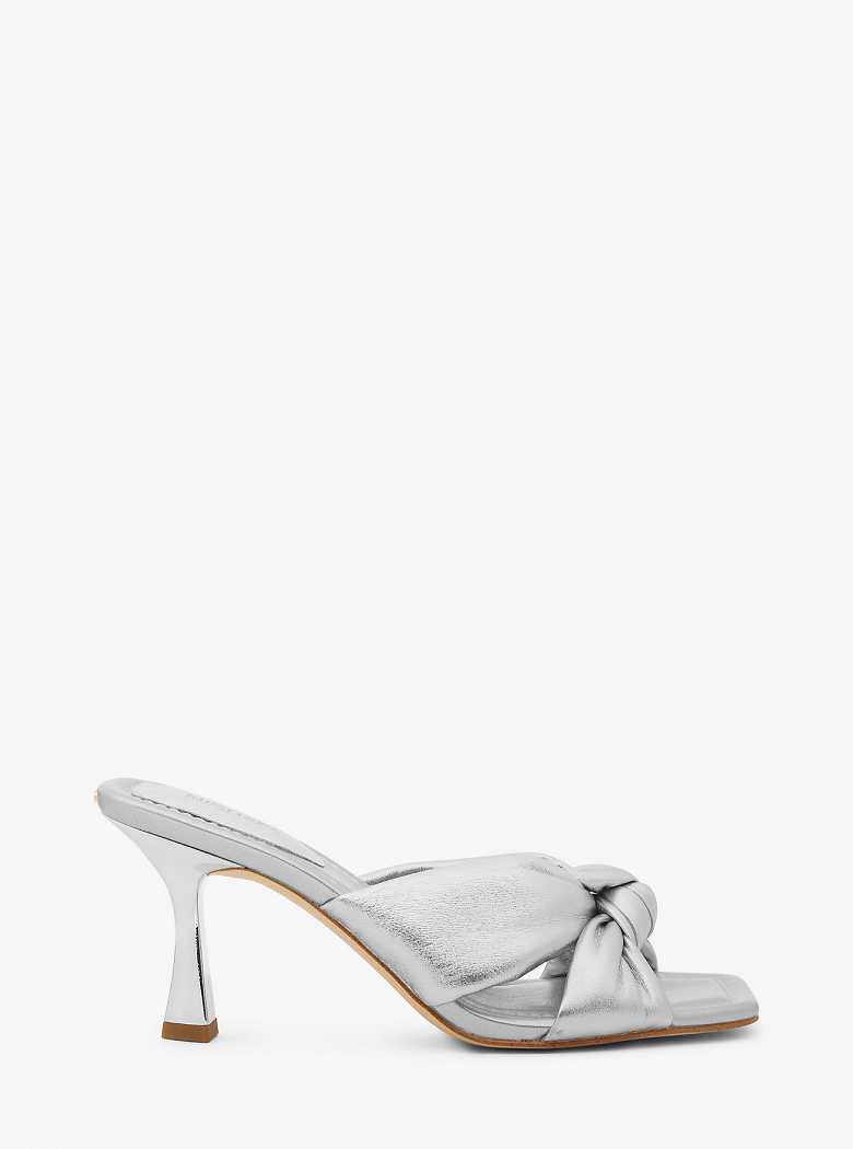 Michaelkors Elena Metallic Leather Prateadas | SN-MK27503