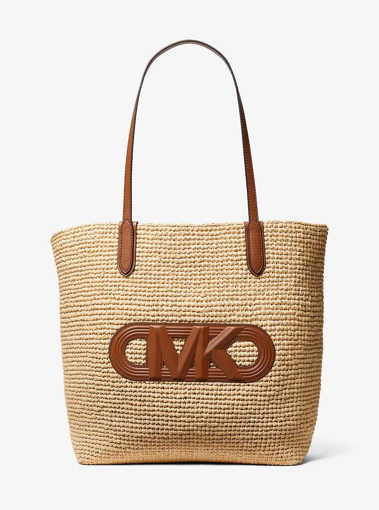 Michaelkors Eliza Extra-Large Empire Logo Straw Bege | SN-MK26815