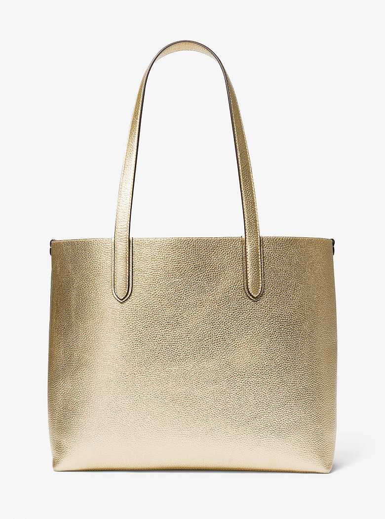 Michaelkors Eliza Extra-Large Metallic Pebbled Leather Douradas | SN-MK26831