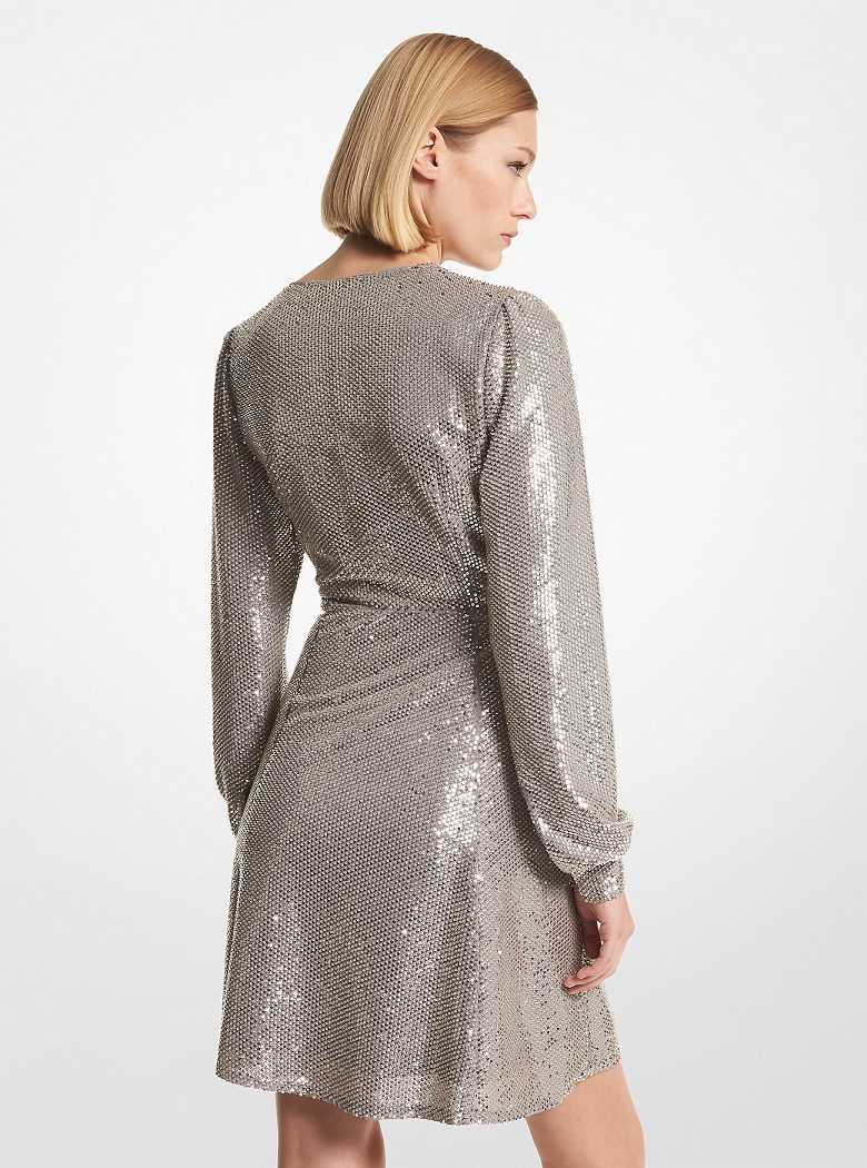 Michaelkors Embellished Georgette Prateadas | SN-MK26727