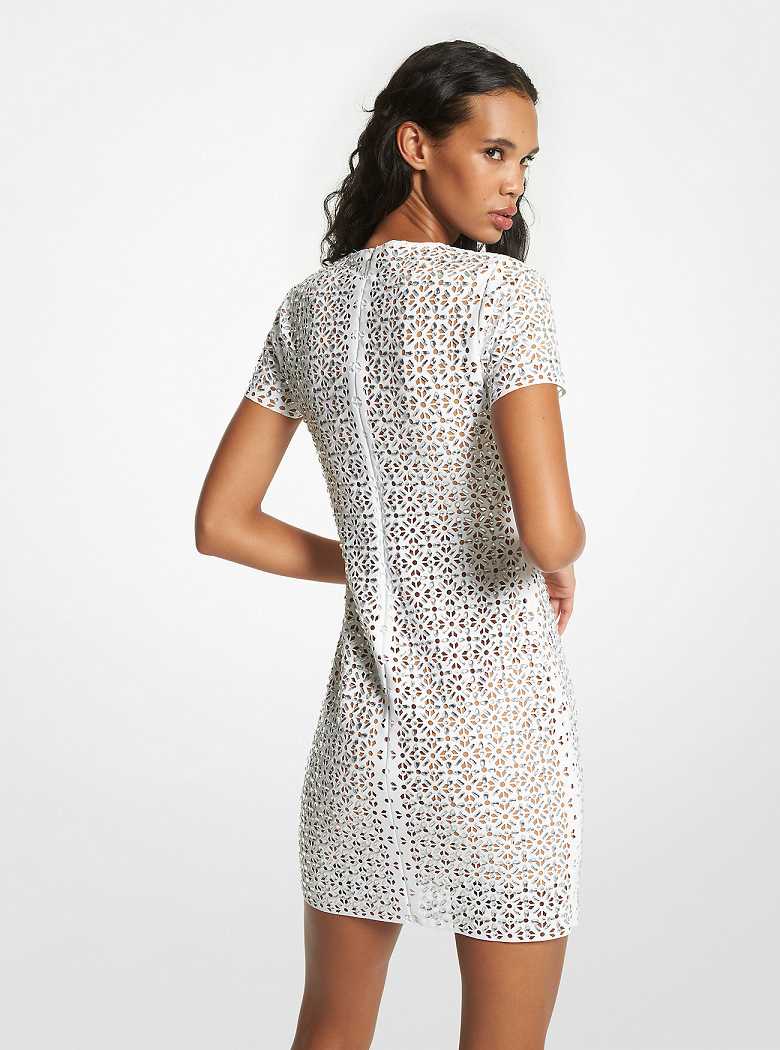Michaelkors Embellished Laser Cut Scuba Branco | SN-MK26717
