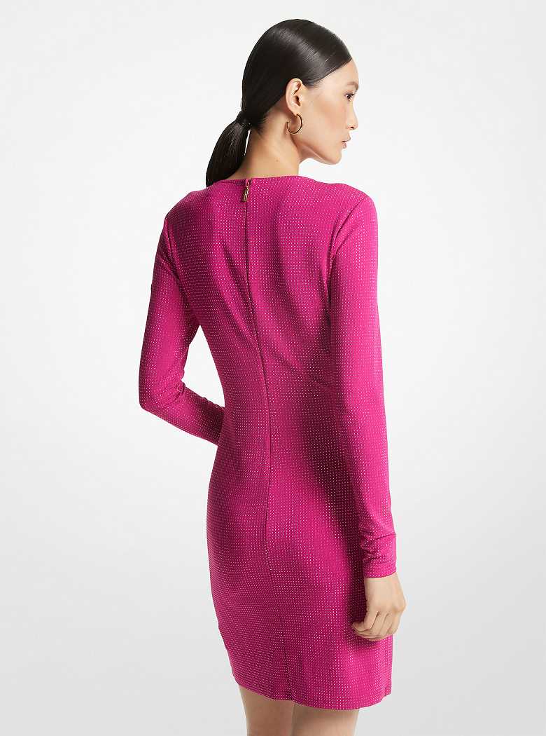 Michaelkors Embellished Matte Jersey Fucsia Escuro | SN-MK26707