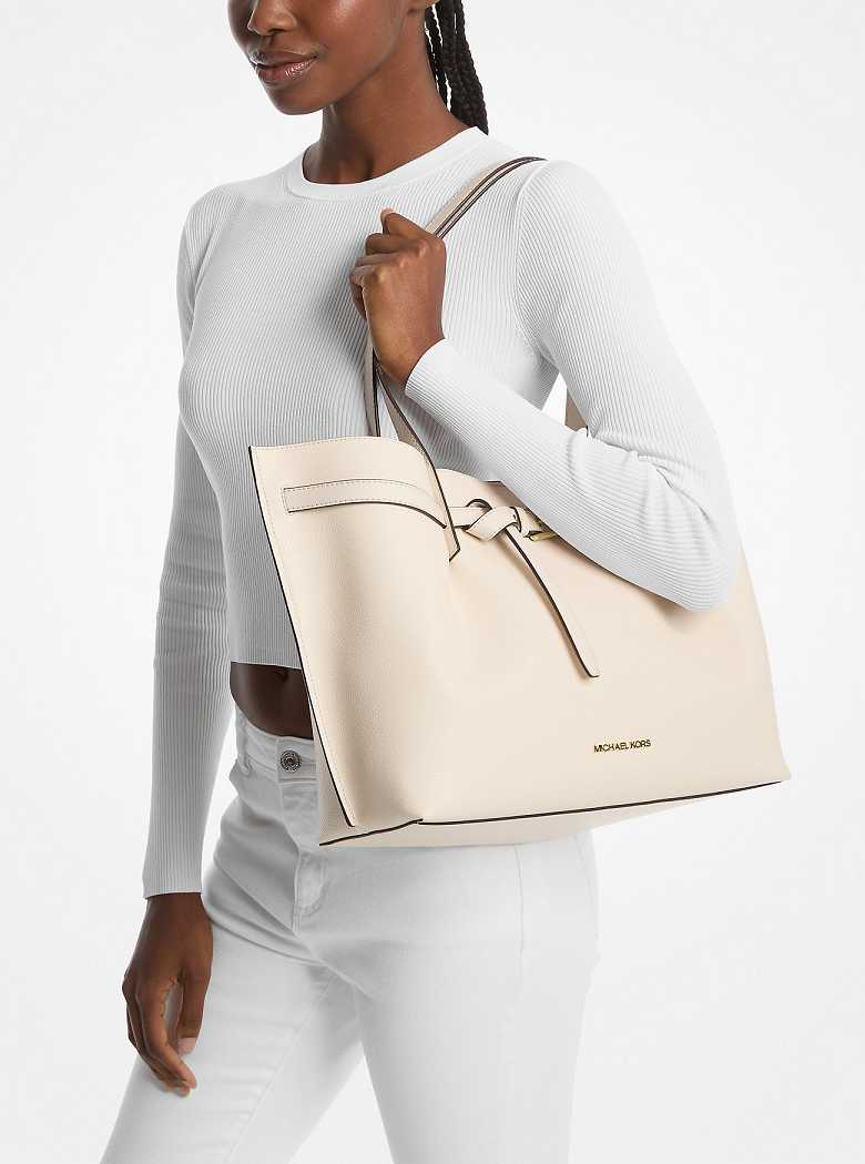 Michaelkors Emilia Large Pebbled Leather Creme | SN-MK26874
