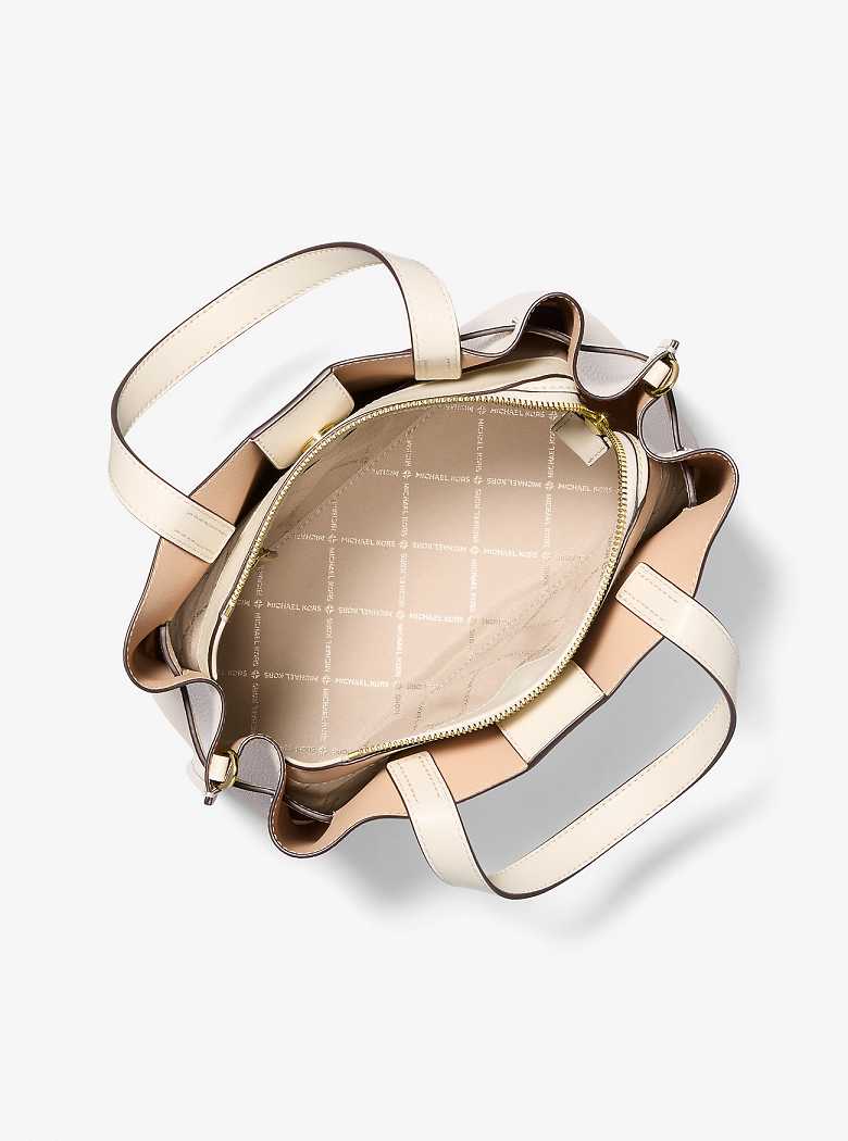 Michaelkors Emilia Large Pebbled Leather Creme | SN-MK27379