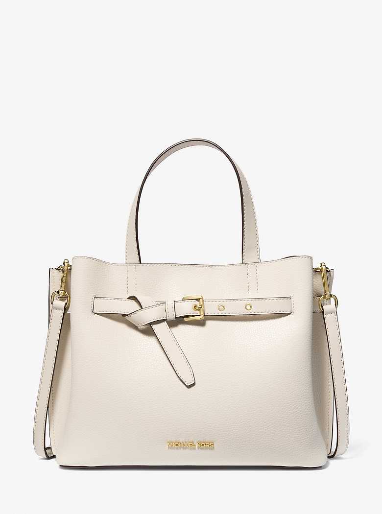 Michaelkors Emilia Large Pebbled Leather Creme | SN-MK27379