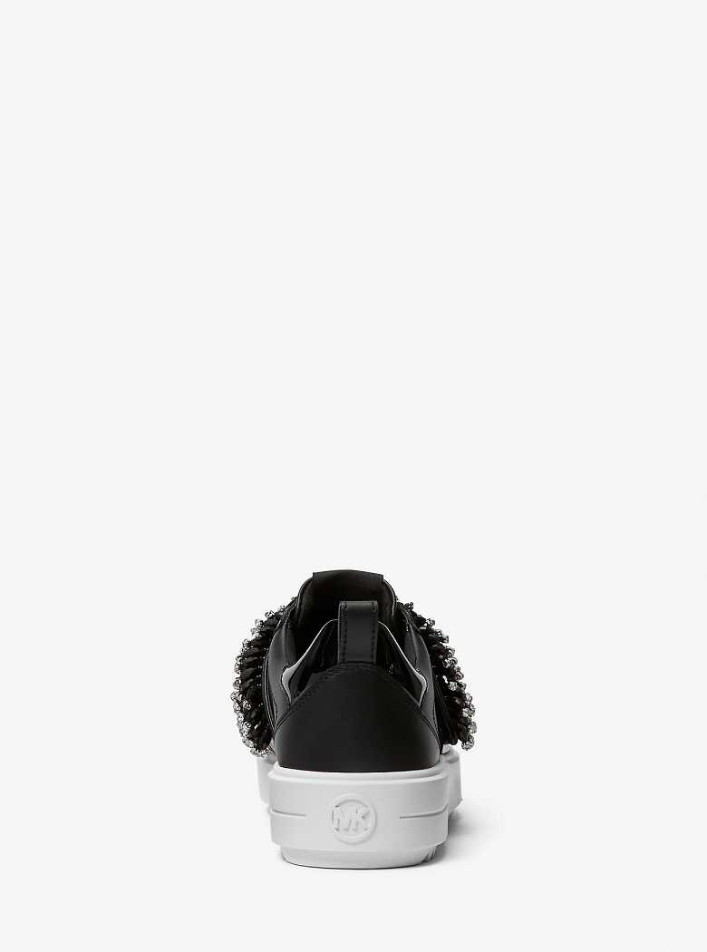 Michaelkors Emmett Embellished Leather Pretas | SN-MK27446