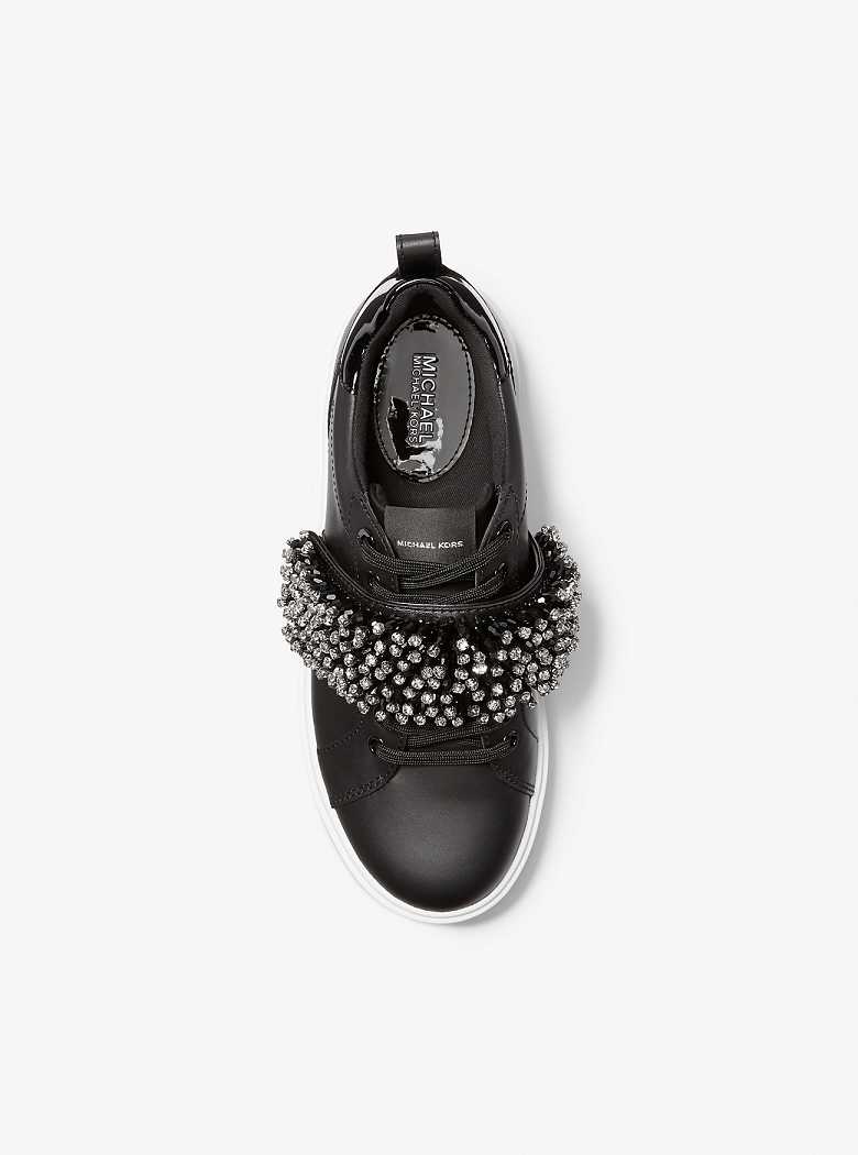 Michaelkors Emmett Embellished Leather Pretas | SN-MK27446