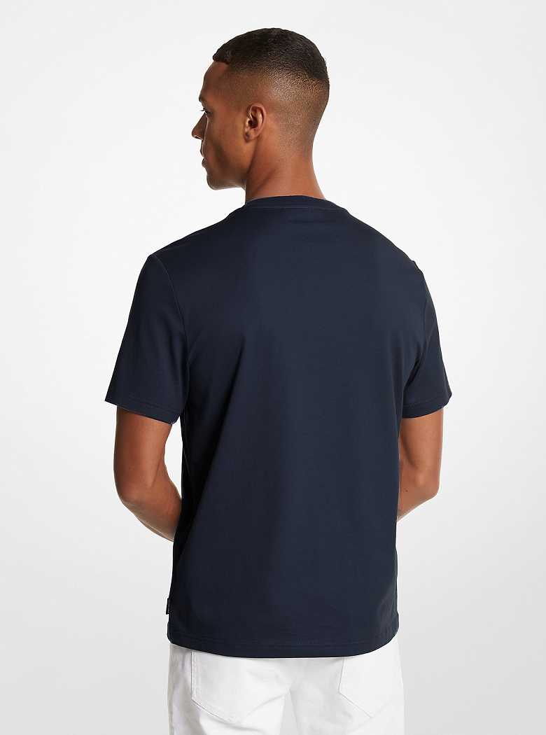 Michaelkors Empire Logo Cotton Azuis | SN-MK27930