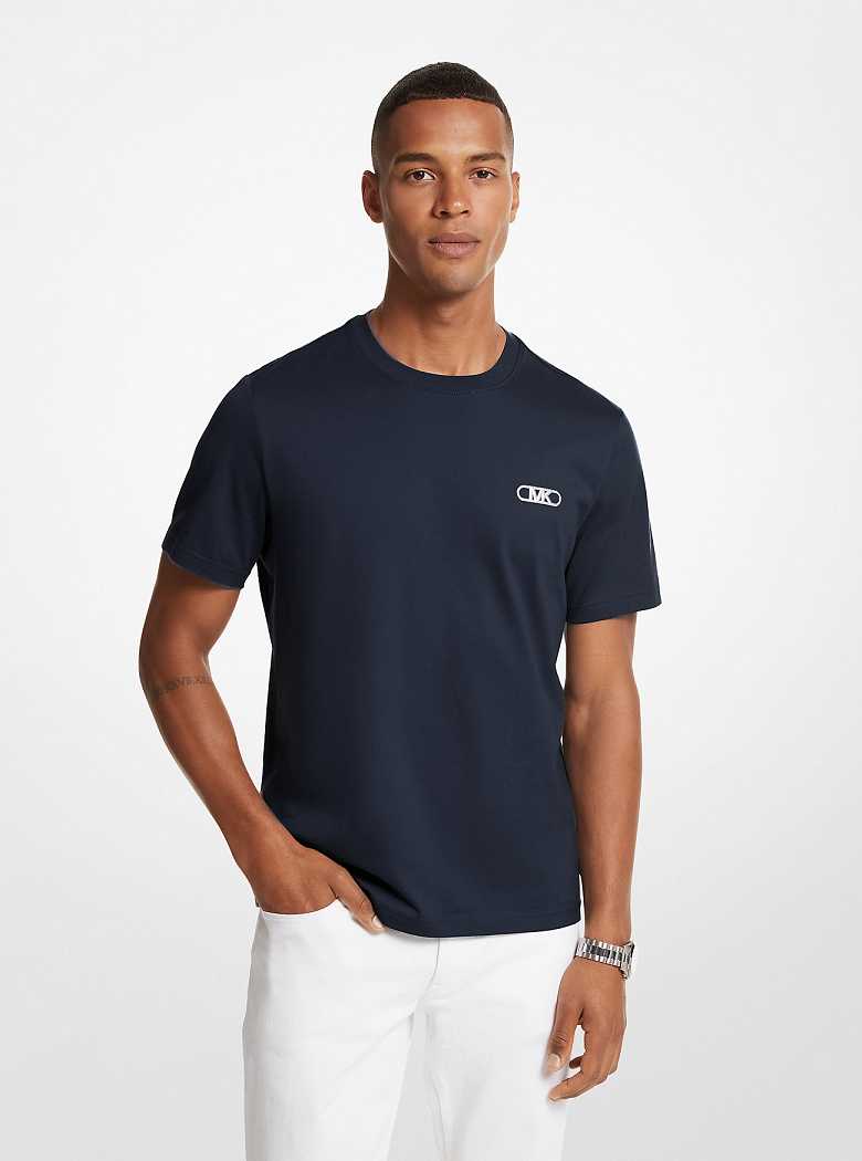 Michaelkors Empire Logo Cotton Azuis | SN-MK27930