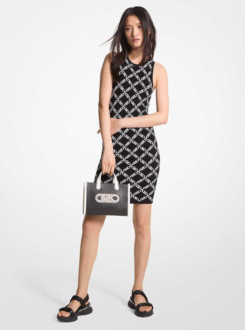 Michaelkors Empire Logo Jacquard Tank Pretas | SN-MK26774