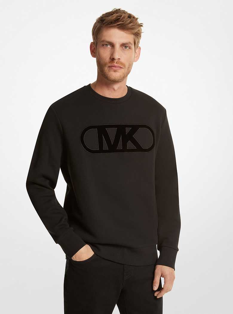 Michaelkors Empire Logo Organic Cotton Pretas | SN-MK27989