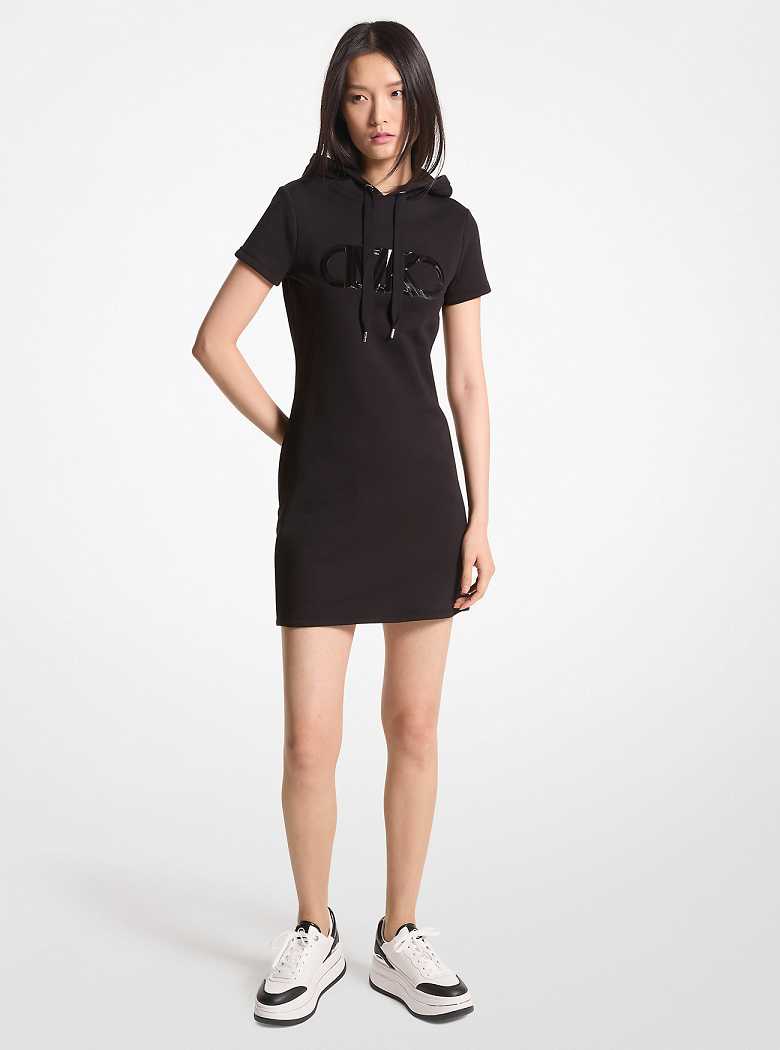 Michaelkors Empire Logo Organic Cotton Terry Pretas | SN-MK26719